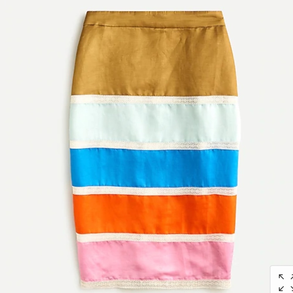 Beautiful Jcrew versatile skirt with vibrant color